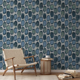 Parisol Ikat - Bayou Wallpaper