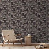 Parisol Ikat - Snow Leopard Wallpaper