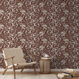 Brown and white speckled pattern with irregular organic shapes creating a mottled texture