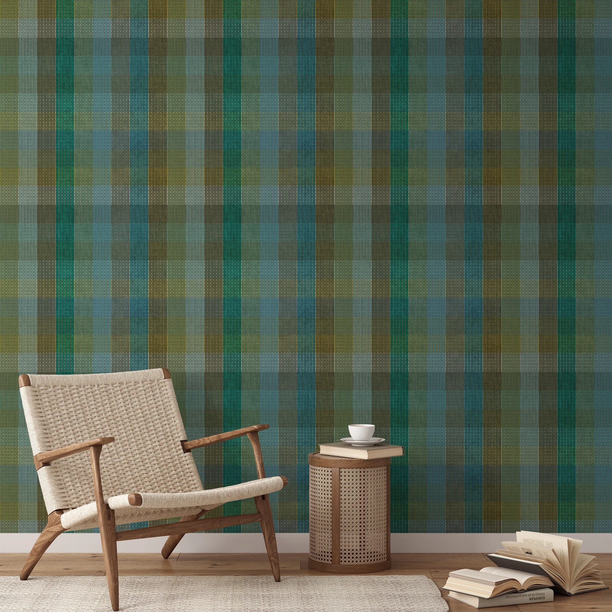 Boothe Plaid - Pachamama Wallpaper