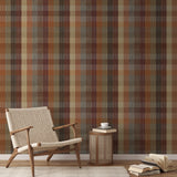 Boothe Plaid - Cozy Wallpaper