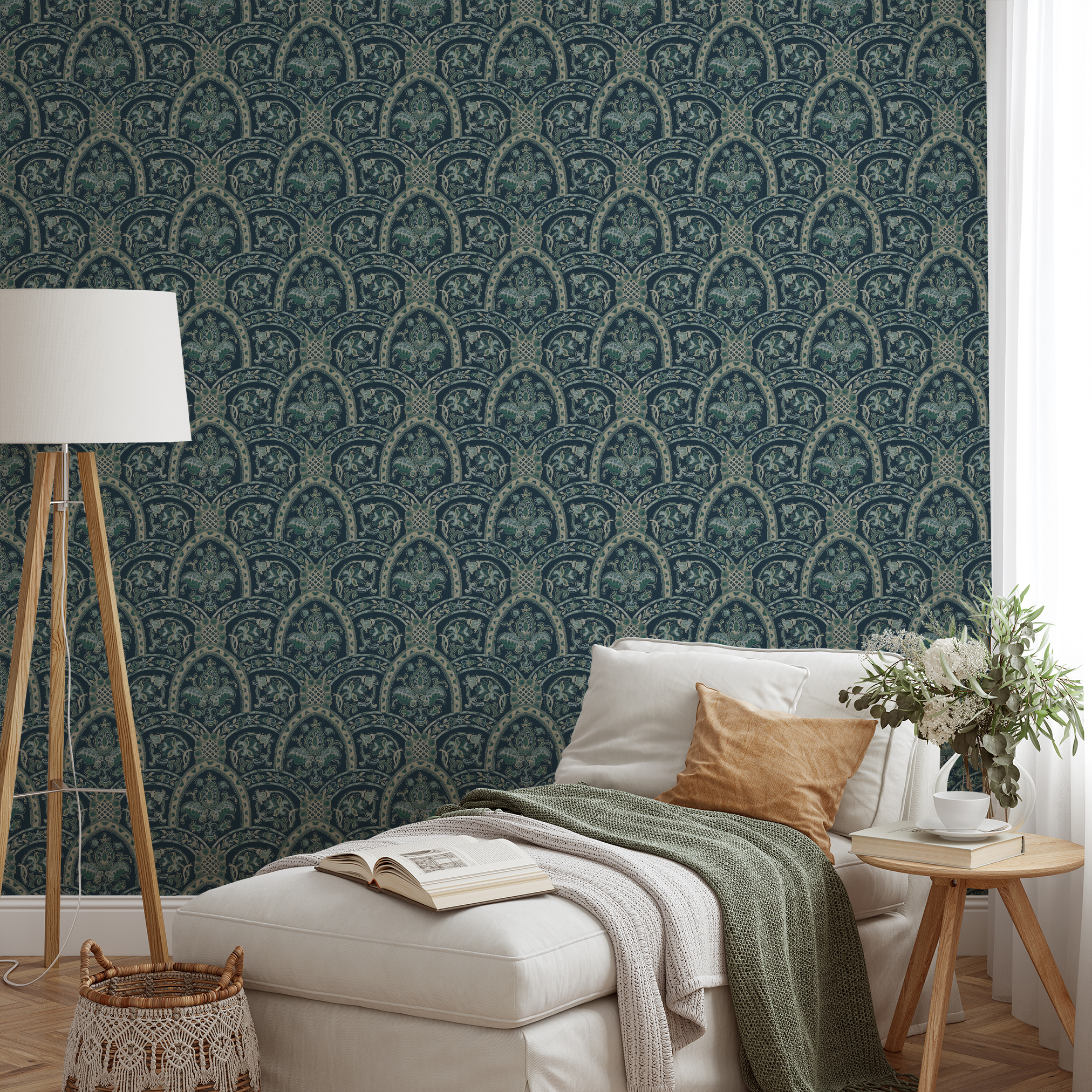  wallpaper lifestyle chaise mockup