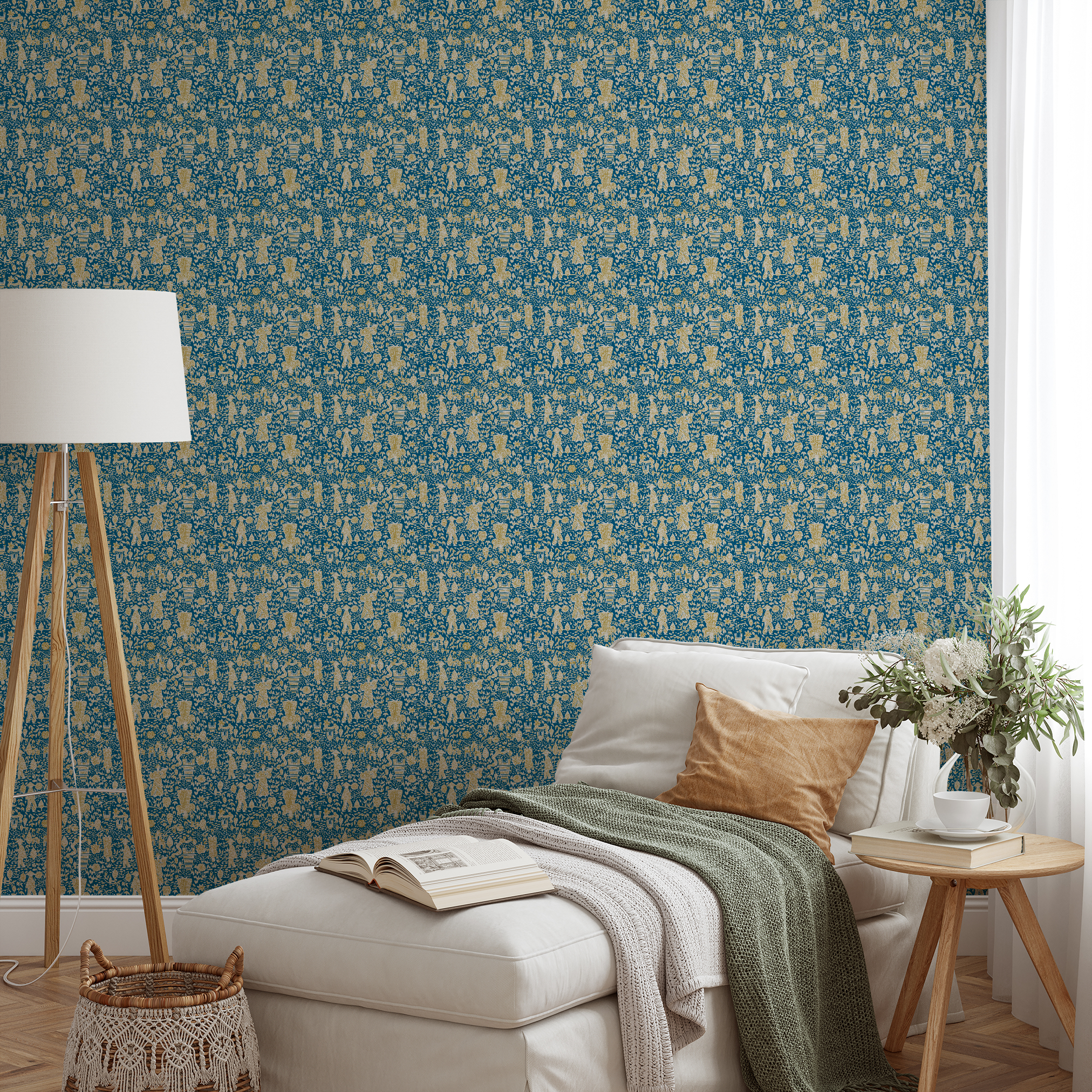 wallpaper lifestyle chaise mockup