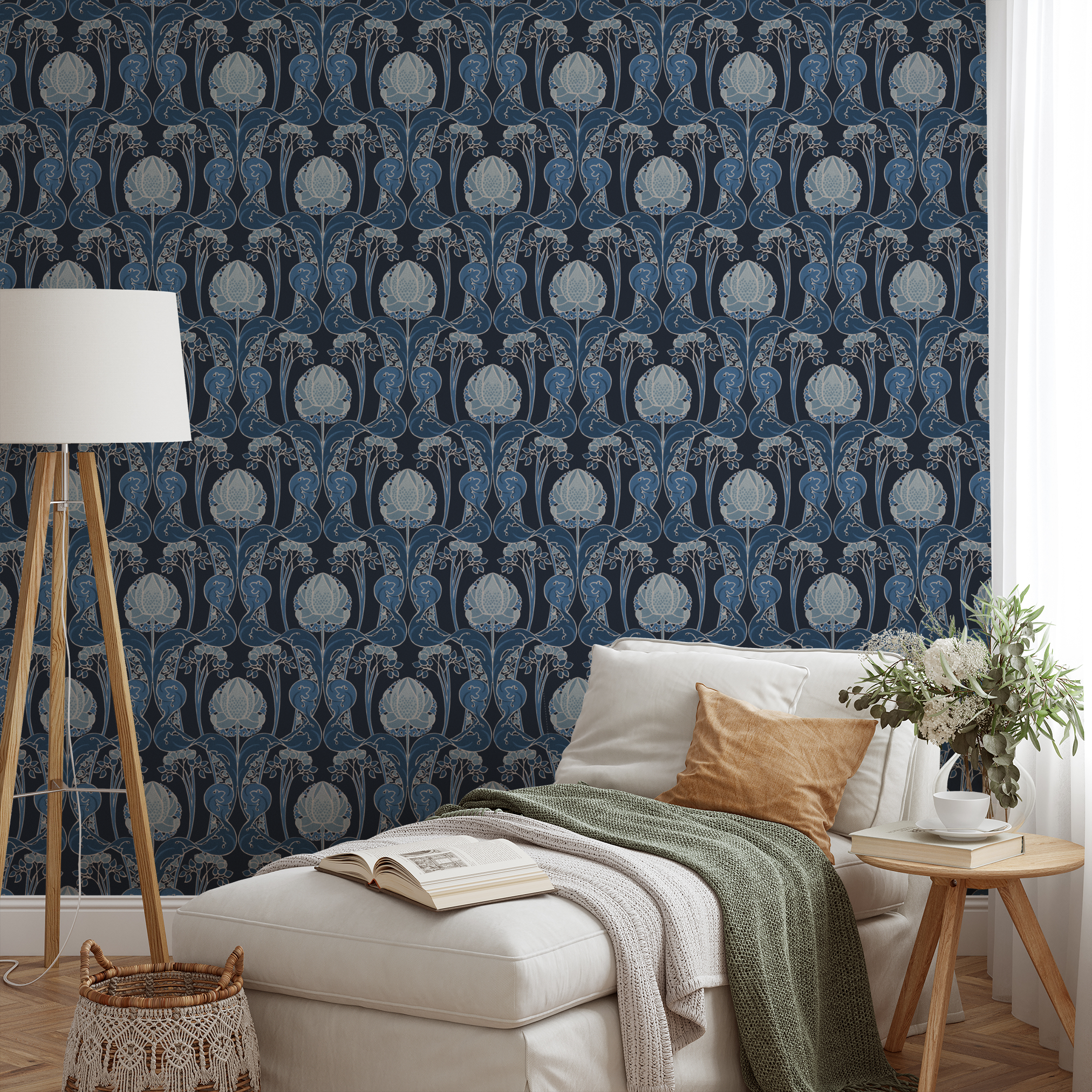  wallpaper lifestyle chaise mockup