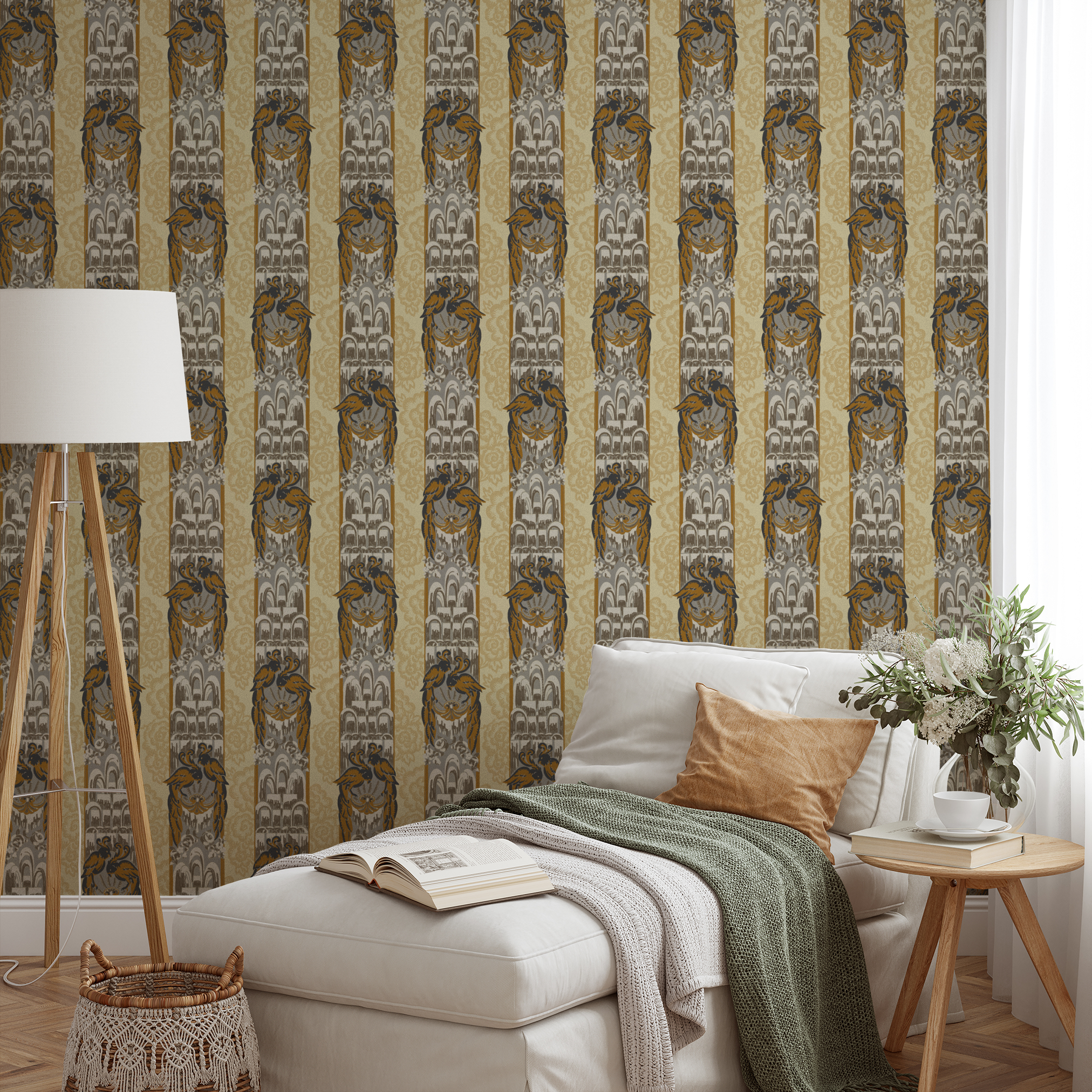  wallpaper lifestyle chaise mockup