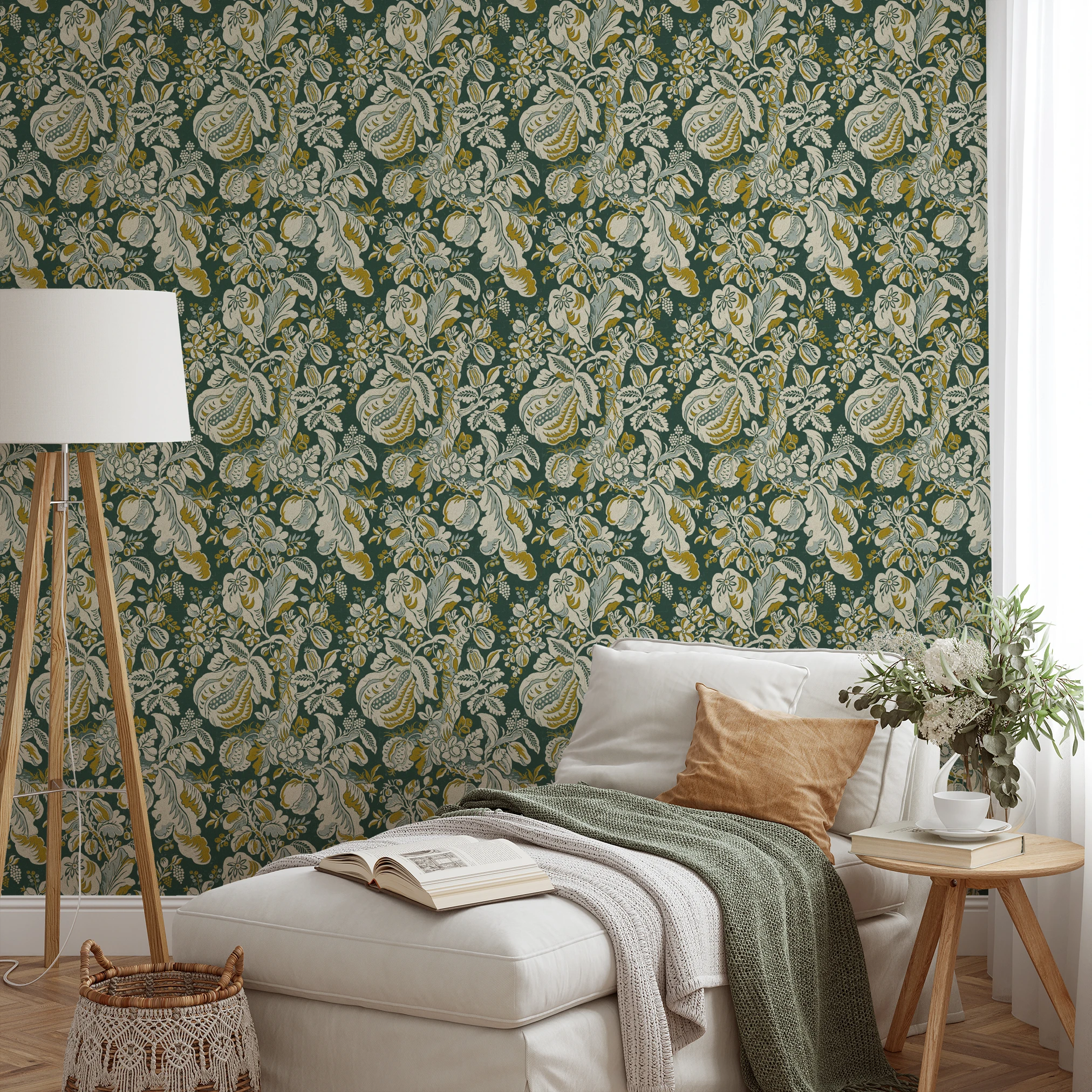 Domitila - Duck Green Wallpaper