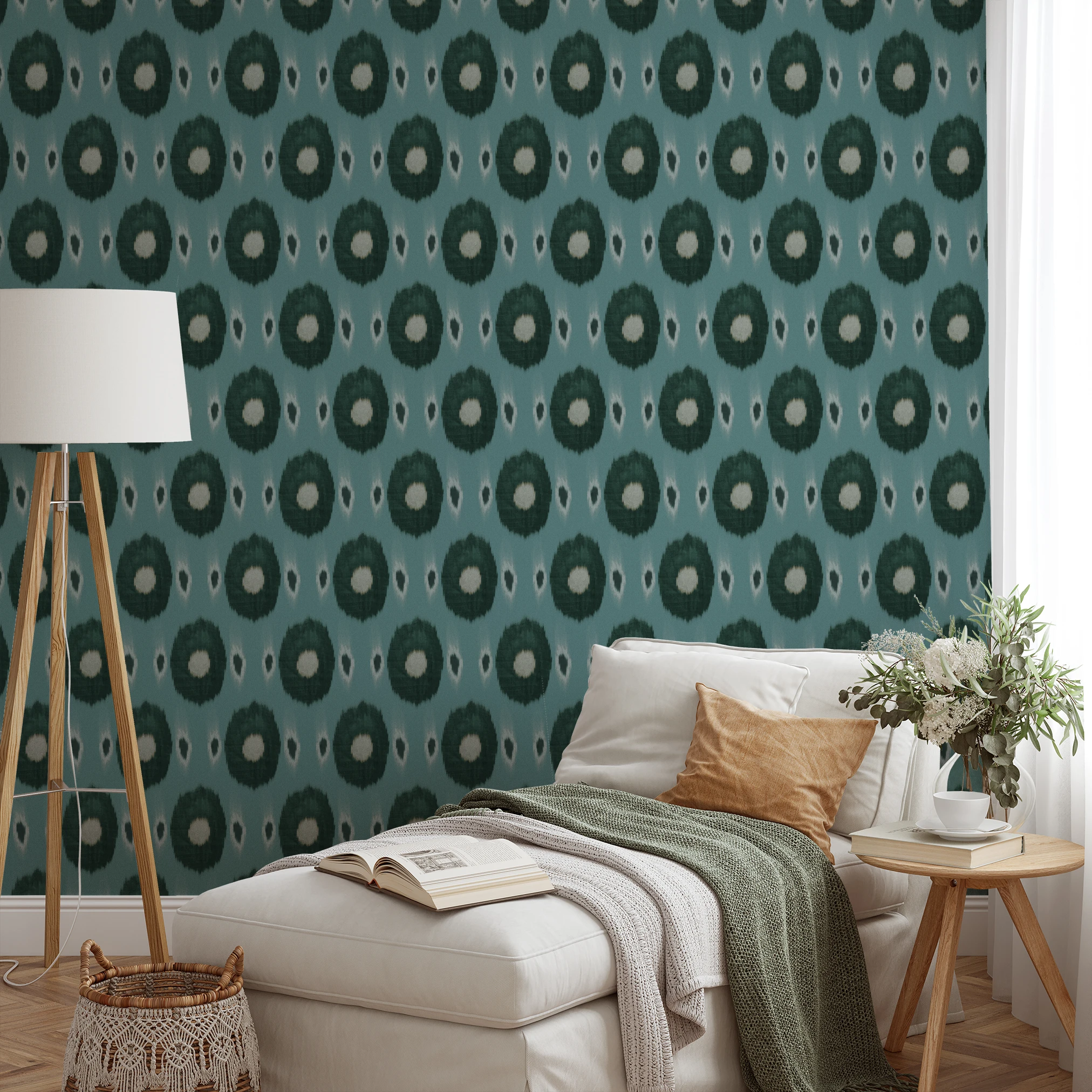 Golden Ikat - Chappell Wallpaper