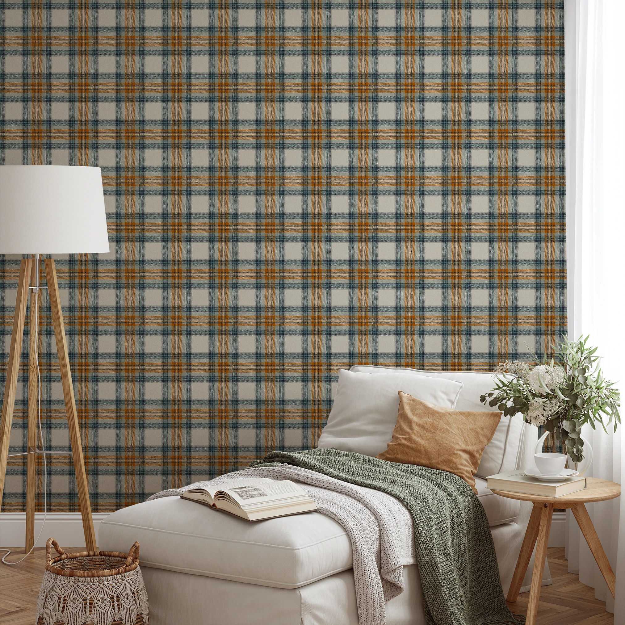 Shadow Plaid - Serene Wallpaper