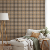Shadow Plaid - Farrow Wallpaper