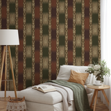 Menge Ikat - Baywood Wallpaper