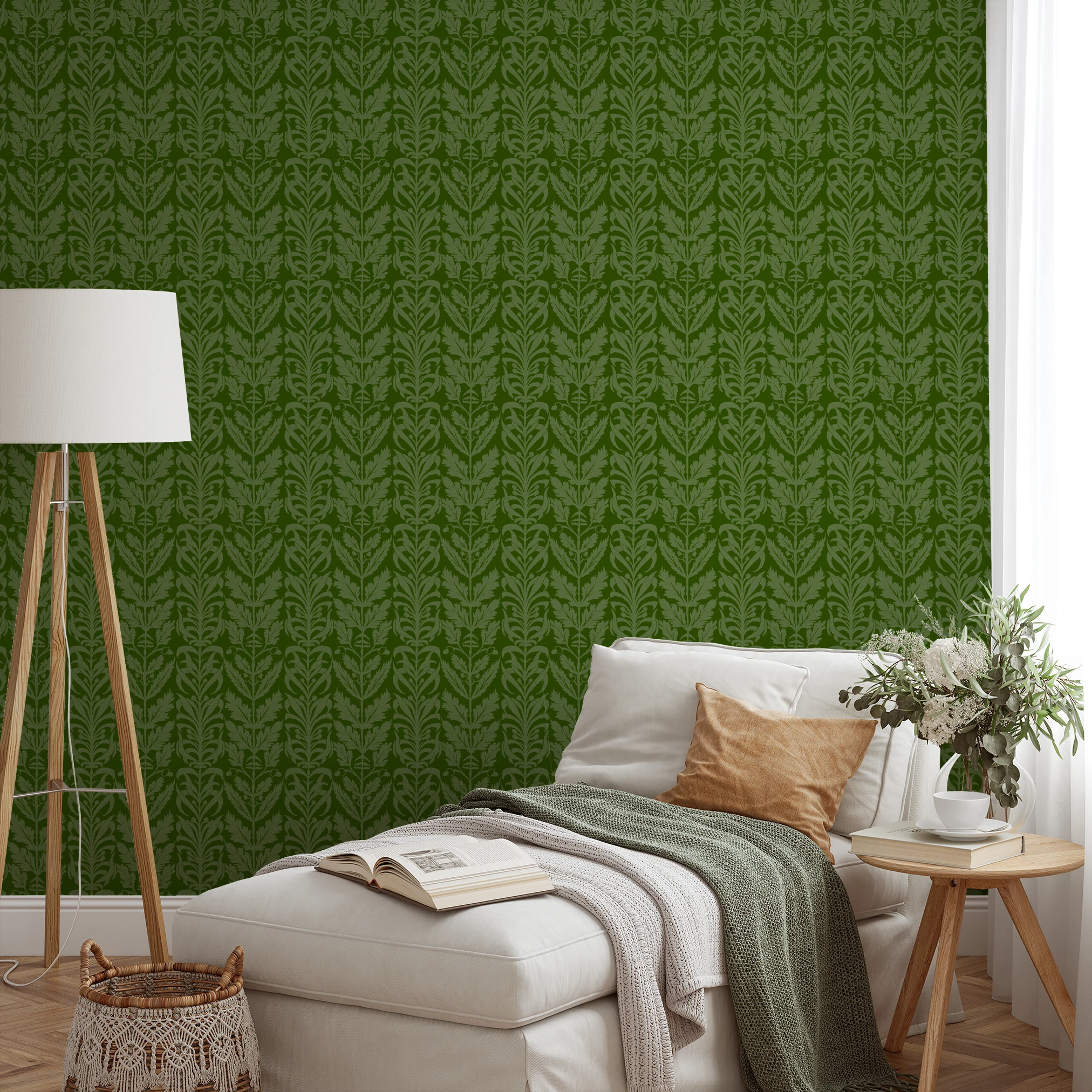 Bellota - Croton Green Wallpaper