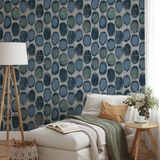 Parisol Ikat - Bayou Wallpaper