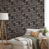 Parisol Ikat - Snow Leopard Wallpaper