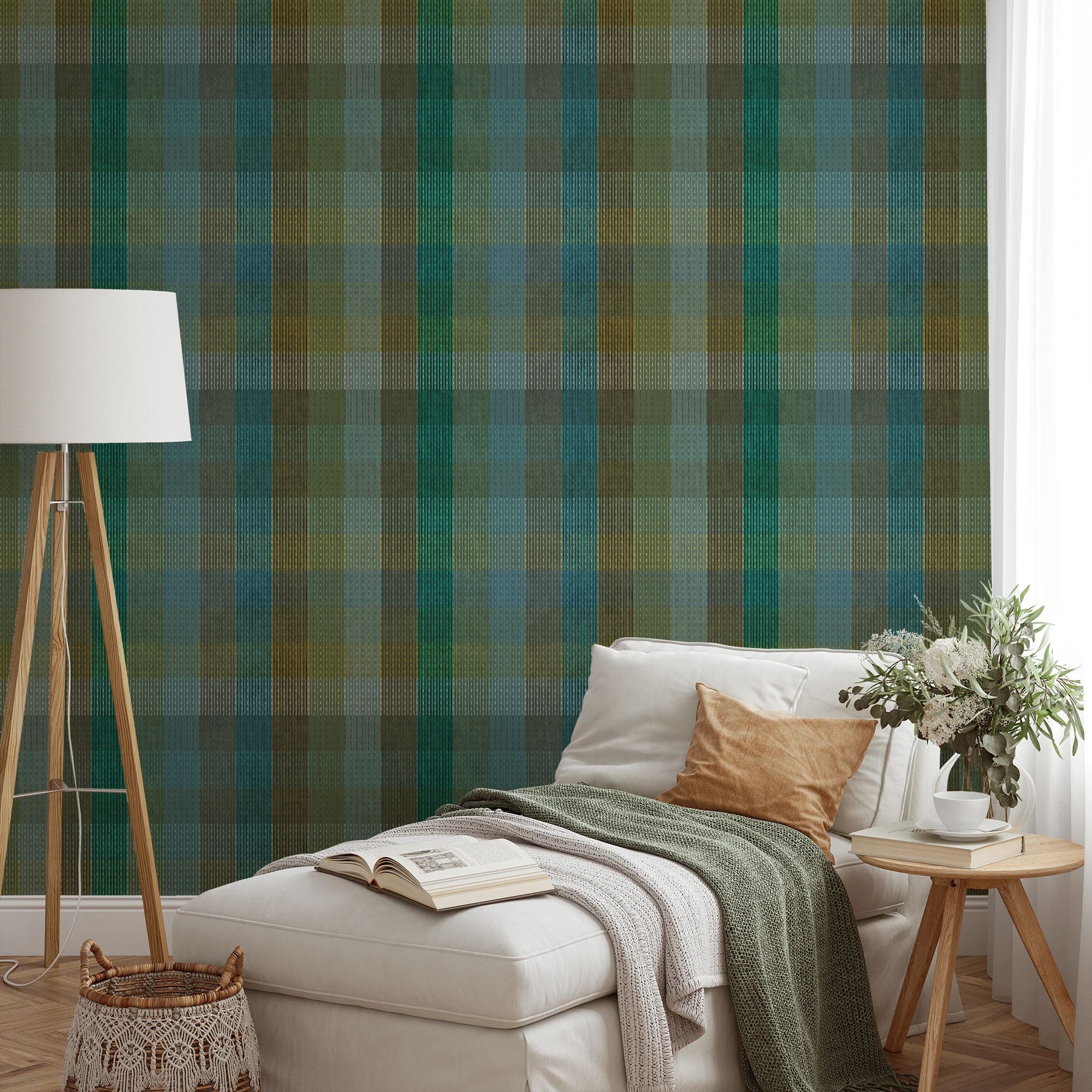 Boothe Plaid - Pachamama Wallpaper