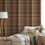 Boothe Plaid - Cozy Wallpaper