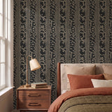 Harper - Night Train Natural Grasscloth Wallpaper