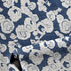 Habitat - Lapis Natural Grasscloth Wallpaper
