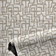 Anton - Fossil Natural Grasscloth Wallpaper