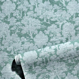 Laurence - Barrow Blue Natural Grasscloth Wallpaper