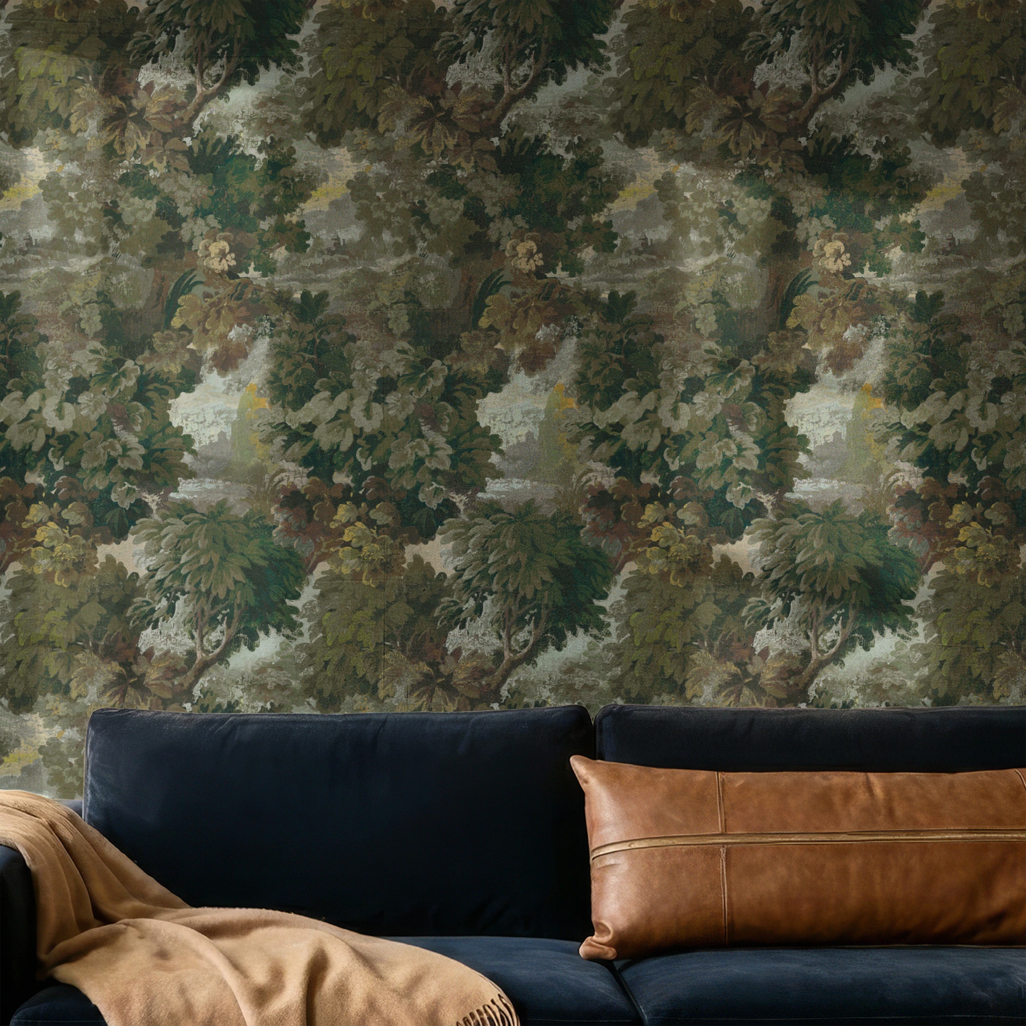  wallpaper naturalgrasscloth sofa