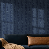 Harper - Lapis Natural Grasscloth Wallpaper