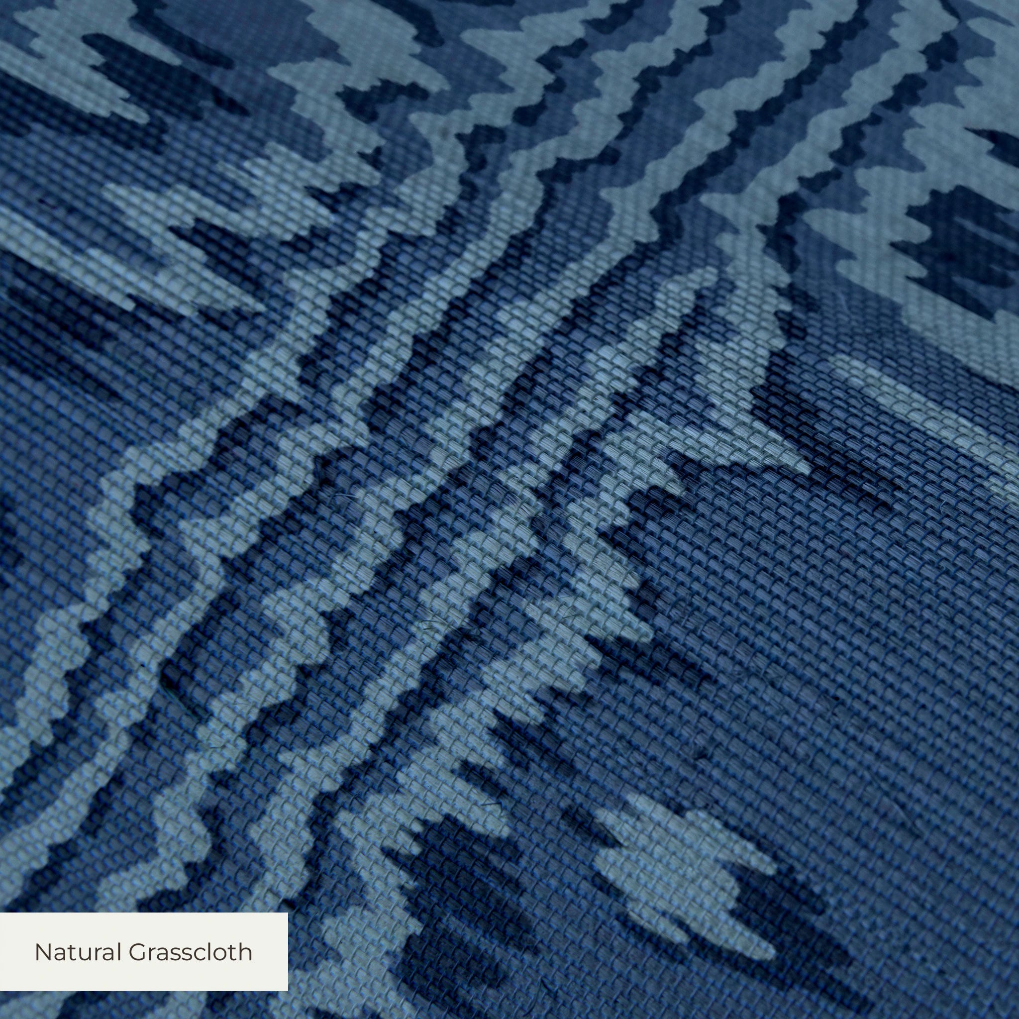 Harper - Lapis Natural Grasscloth Wallpaper