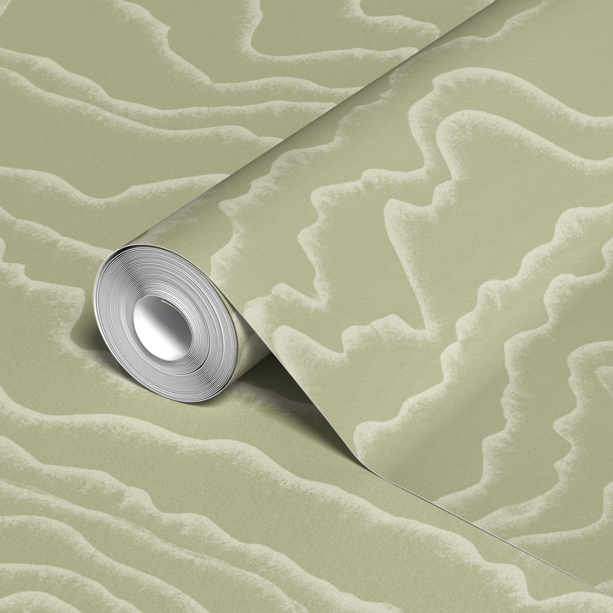  wallpaper roll closeup mockup