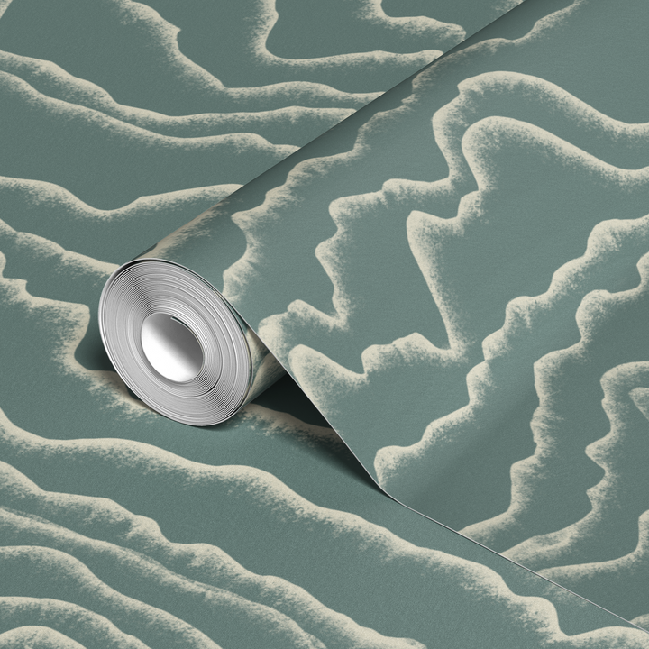 wallpaper roll closeup mockup