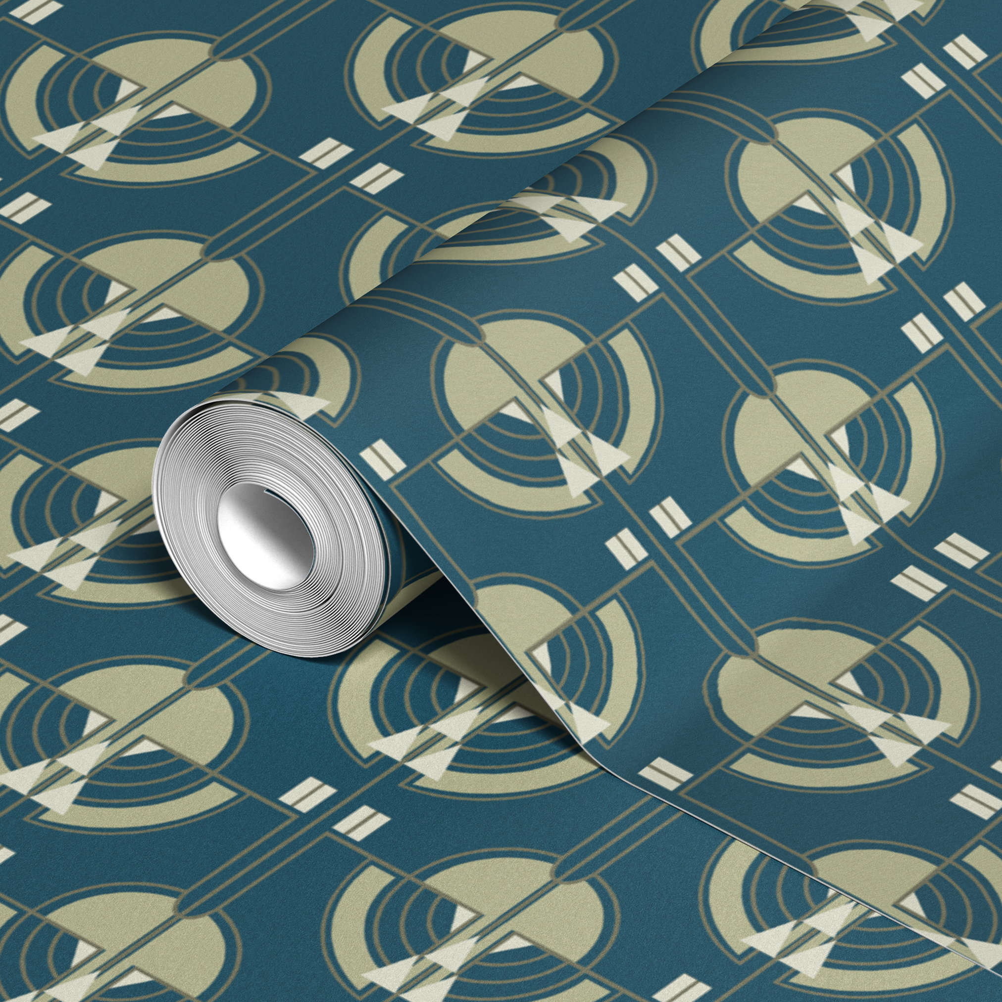  wallpaper roll closeup mockup