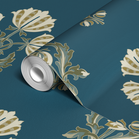  wallpaper roll closeup mockup