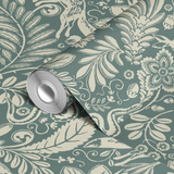  wallpaper roll closeup mockup