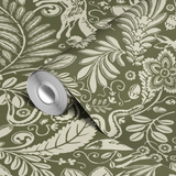  wallpaper roll closeup mockup