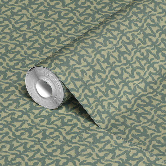  wallpaper roll closeup mockup