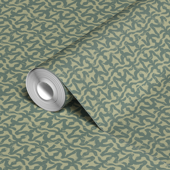 wallpaper roll closeup mockup