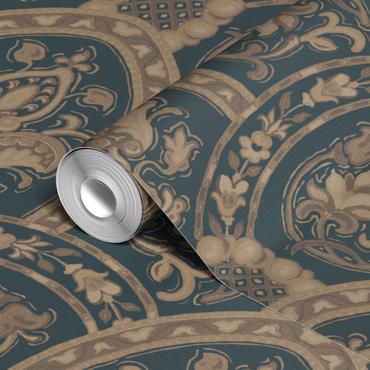  wallpaper roll closeup mockup