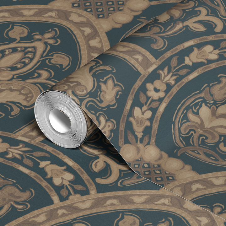  wallpaper roll closeup mockup
