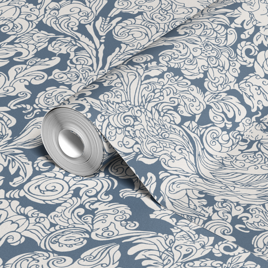  wallpaper roll closeup mockup