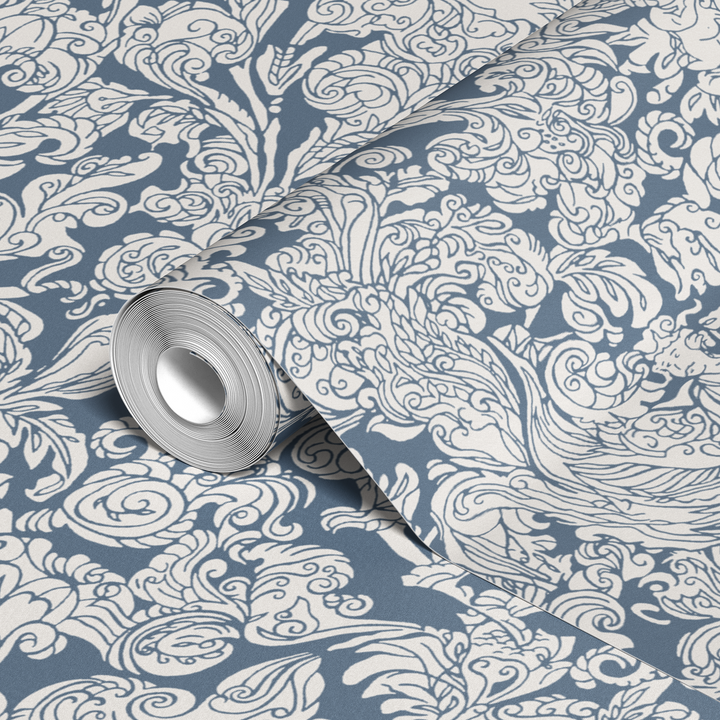  wallpaper roll closeup mockup