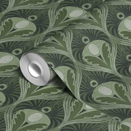  wallpaper roll closeup mockup