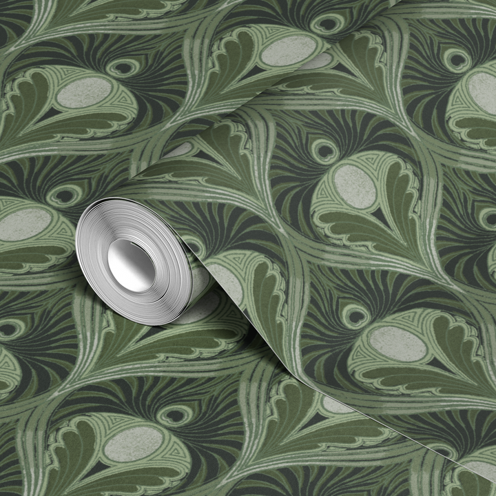  wallpaper roll closeup mockup