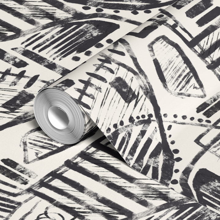  wallpaper roll closeup mockup