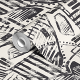  wallpaper roll closeup mockup