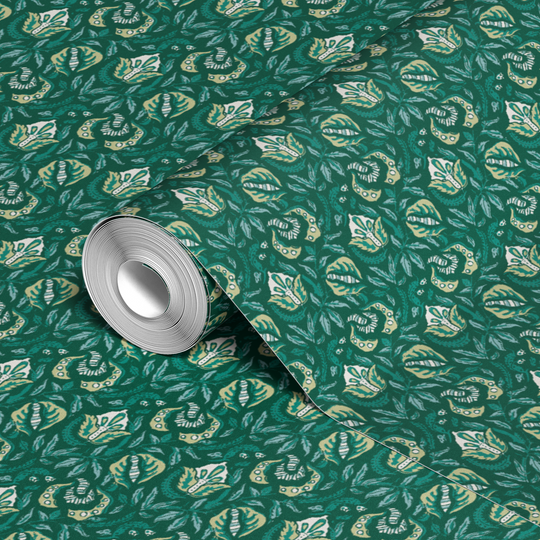  wallpaper roll closeup mockup