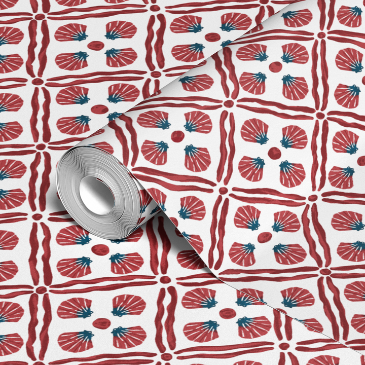  wallpaper roll closeup mockup