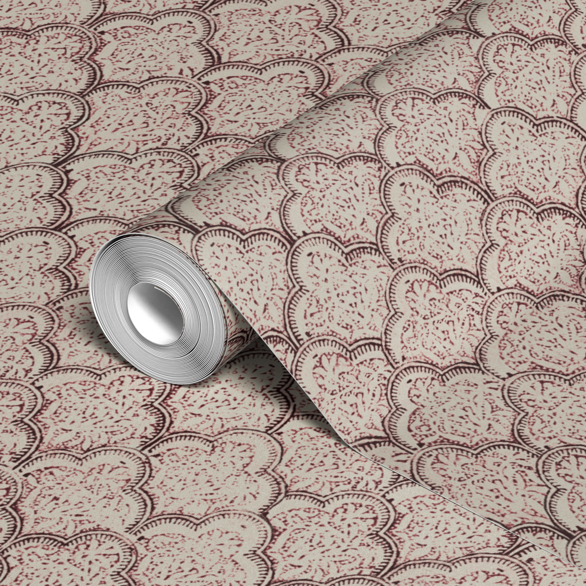  wallpaper roll closeup mockup