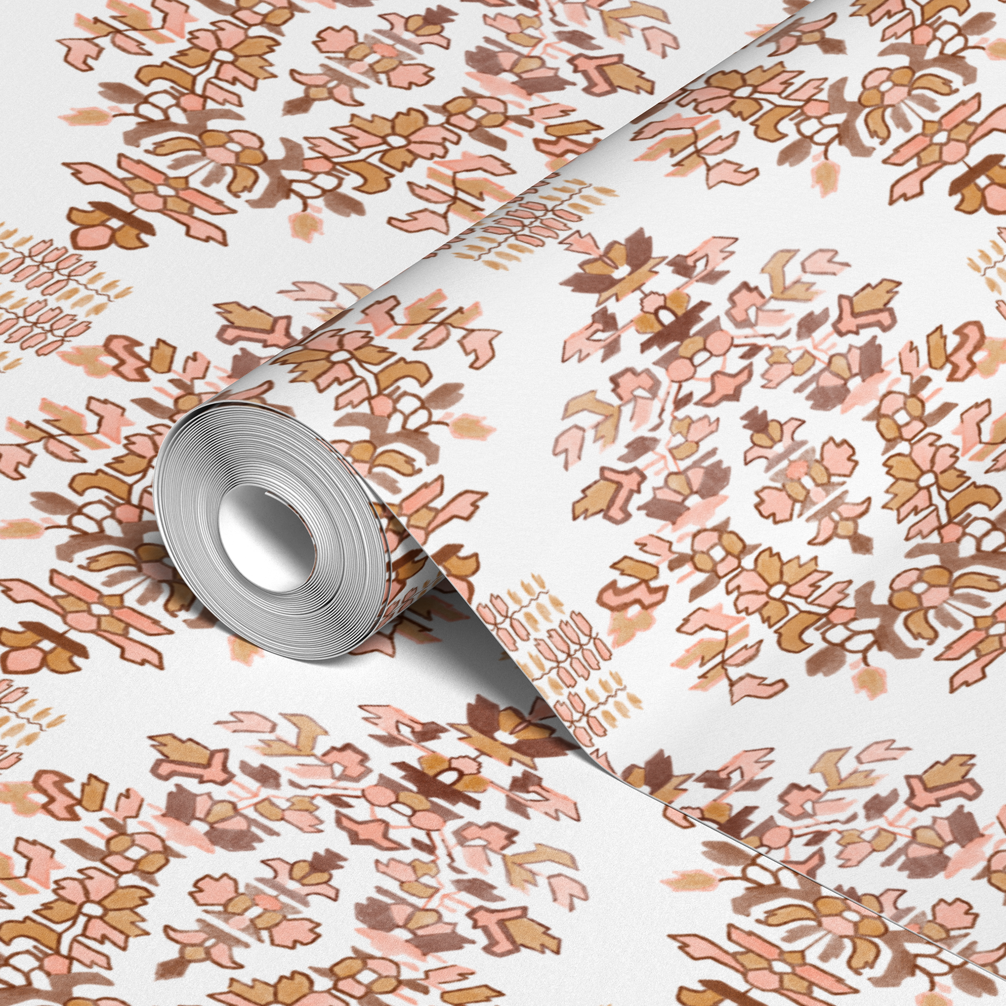  wallpaper roll closeup mockup