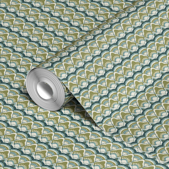  wallpaper roll closeup mockup