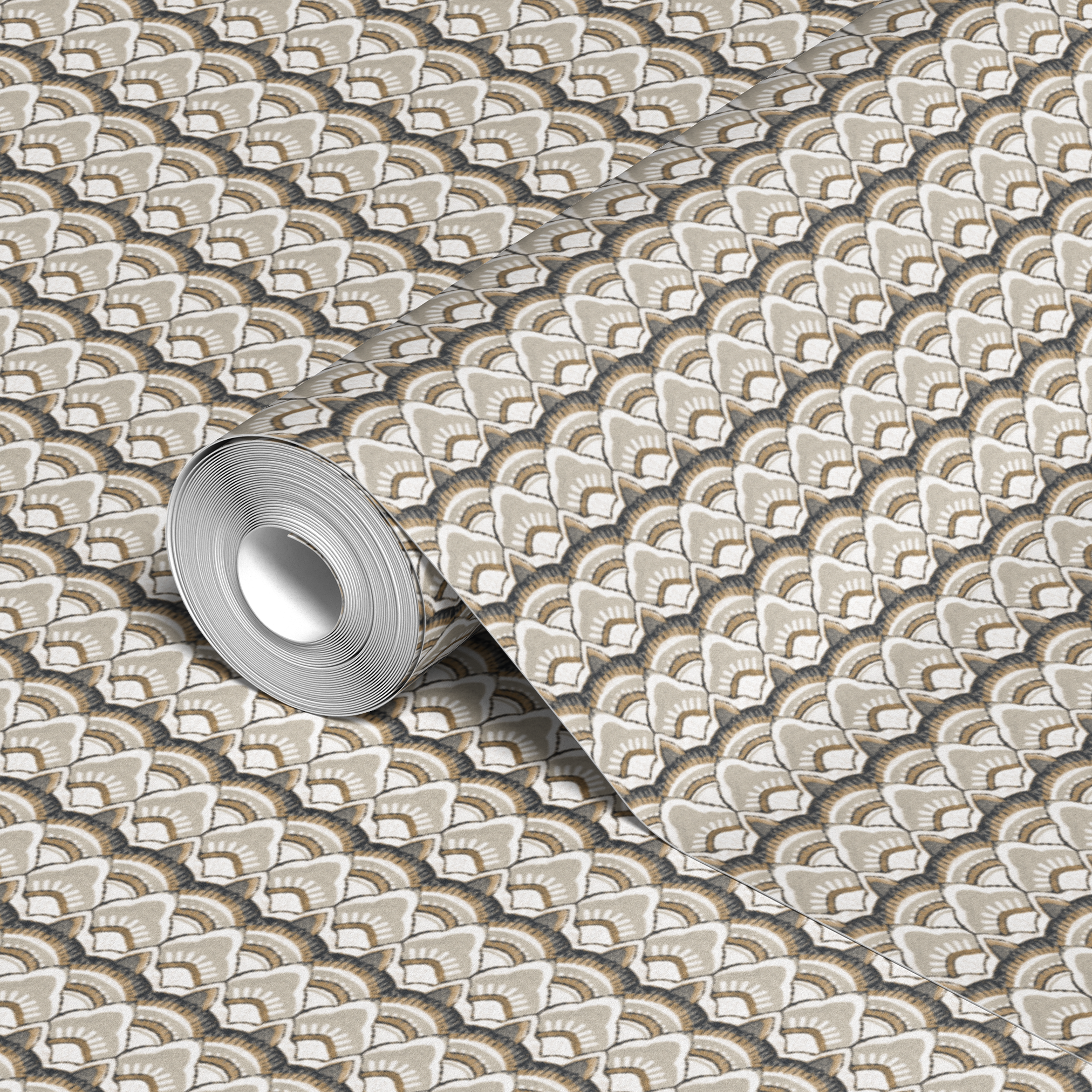  wallpaper roll closeup mockup