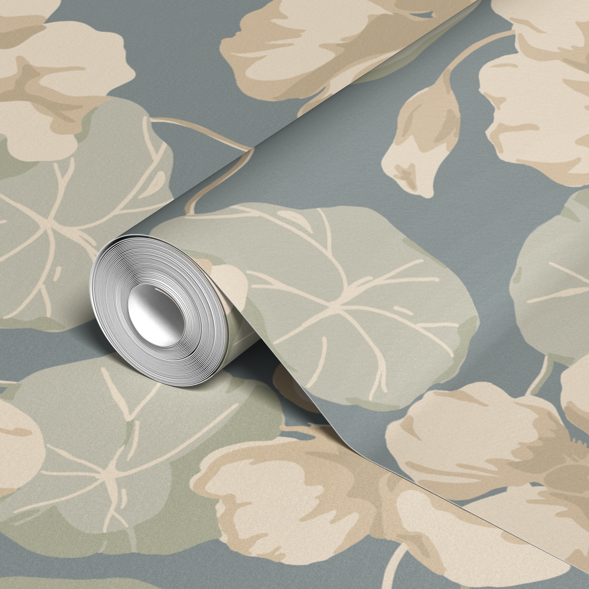  wallpaper roll closeup mockup