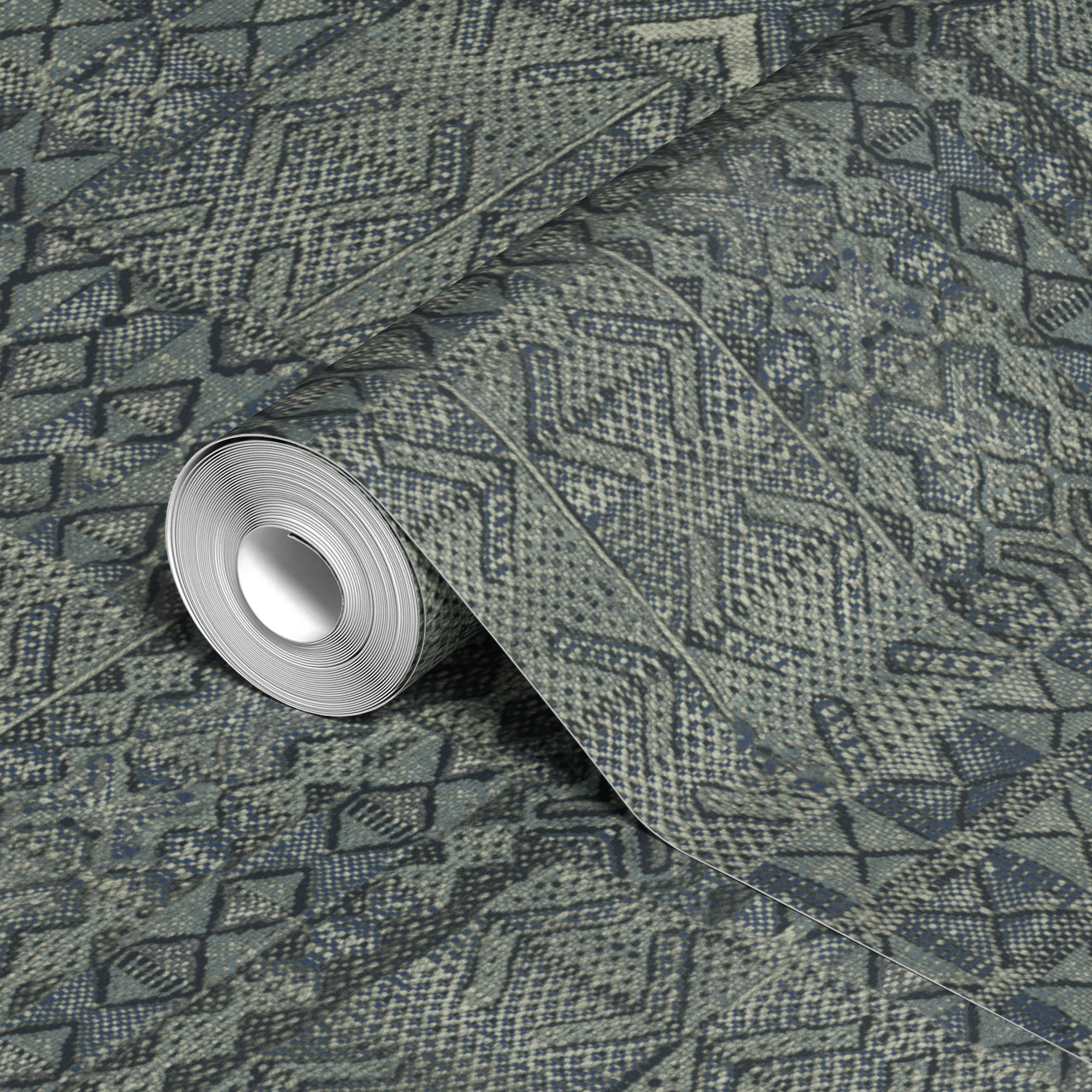 wallpaper roll closeup mockup